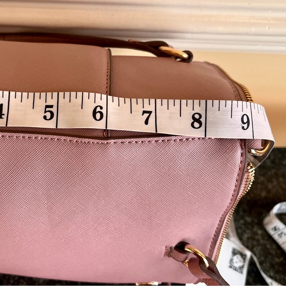 Anne Klein NWT Laine TZ Satchel Tote Removable Crossbody Strap Cardholder Pink - Picture 10 of 15